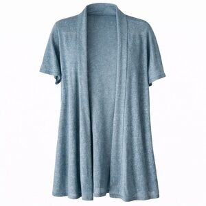 Eileen Fisher Organic Linen Blend Open Front Cardigan Size S / M